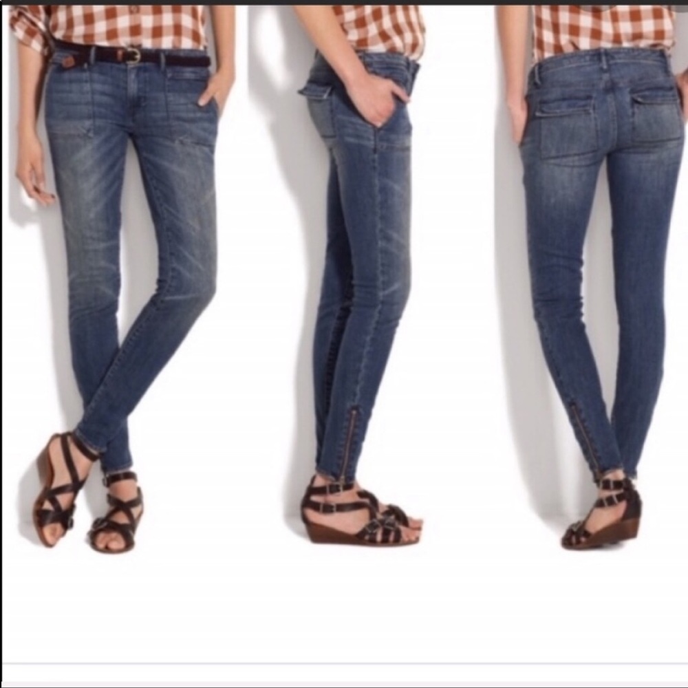 Madewell Skinny worn in Switchyard jeans size 27